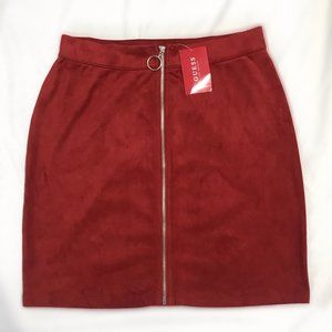 NWT Faux Suede Guess Skirt